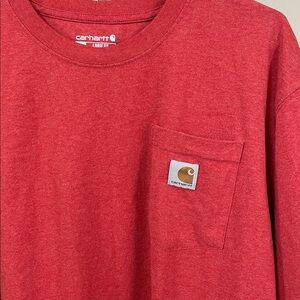 Carhartt Classic Red Tee with Pocket